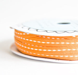 grosgrain stitch - orange - 32.5 yard bolt