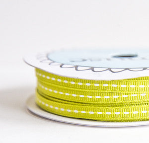 grosgrain stitch - lime