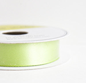 satin ribbon - lime