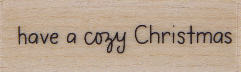 wood stamp - cozy christmas