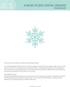 digital cut file - snowflake