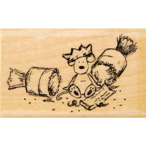 wood stamp - cracker surprise