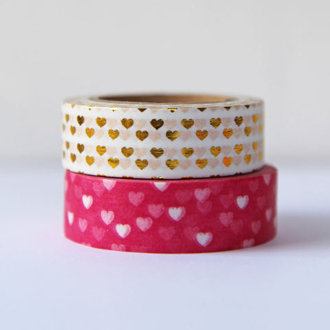 washi tape - mini heart duo