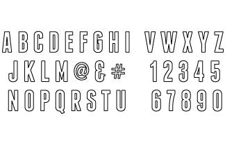 a|s die set - tall alphabet