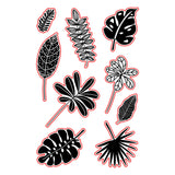 a|s die set - tropical leaves