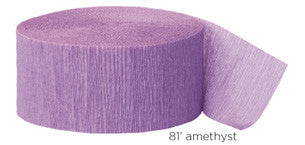 crepe paper solid  - amethyst