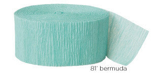 crepe paper solid - bermuda