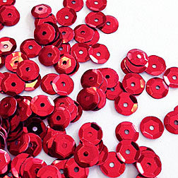 sequins 6mm - cherry