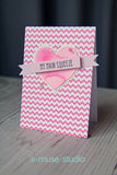 a|s cardstock - chevron grapefruit