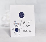 a|s cardstock - petite polka dot navy