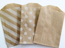 treat bags small - plain - kraft