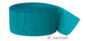 crepe paper solid - mermaid