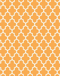 a|s cardstock - venetian patterned melon